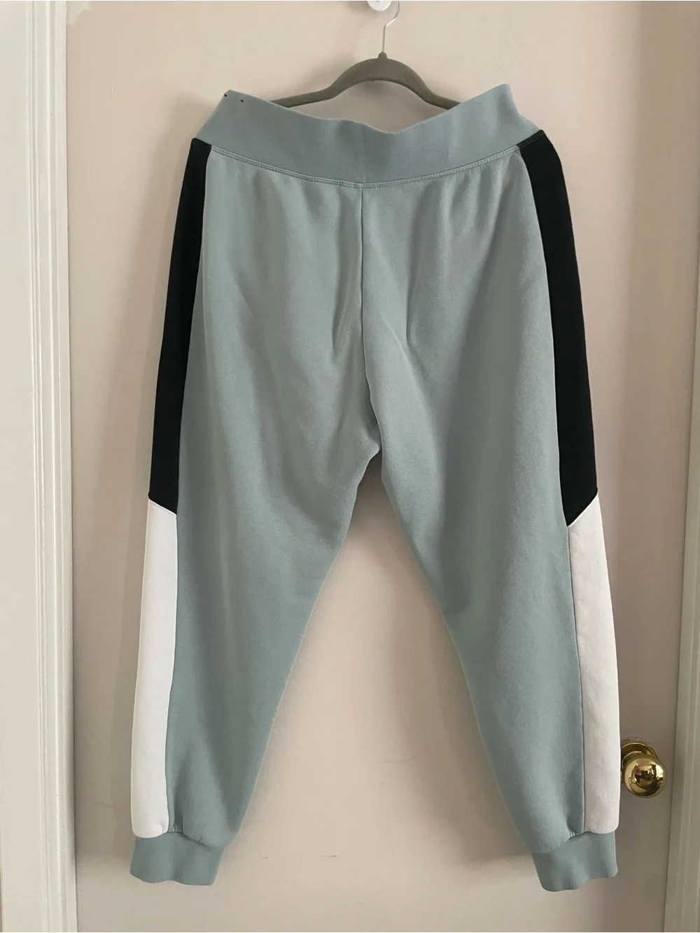 Nike Air Sage/Light Blue Colorblock Fleece Joggers Size L Women’s (230)